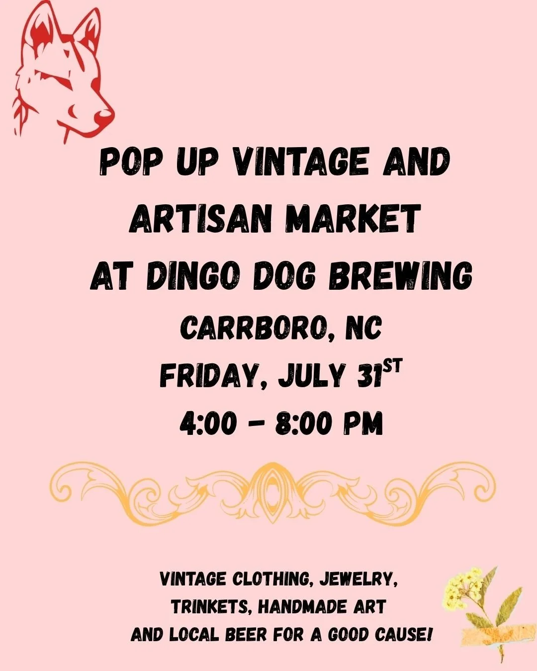 Pop Up Vintage and Artisan Market