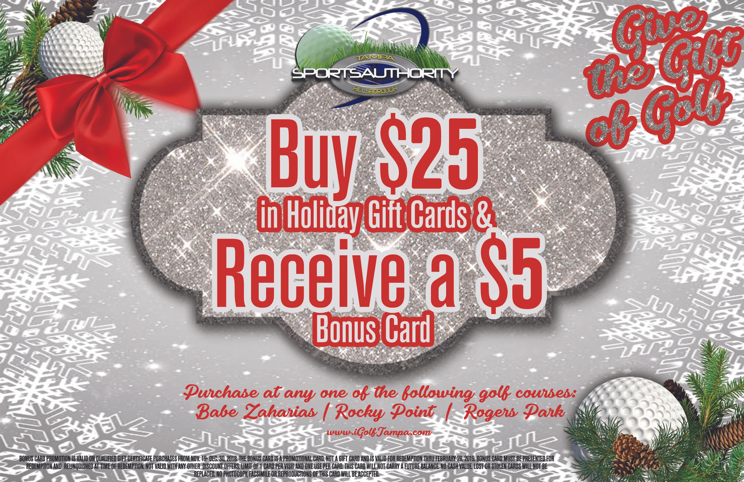 Buy $25, Get $5