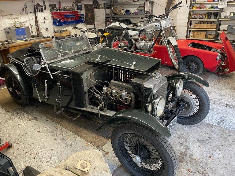 BMW engined Frazer Nash in for gentle recommissioning, watch this space! #frazernash #chaingang #properengineering #vintagecars #nasherynews #thenashery