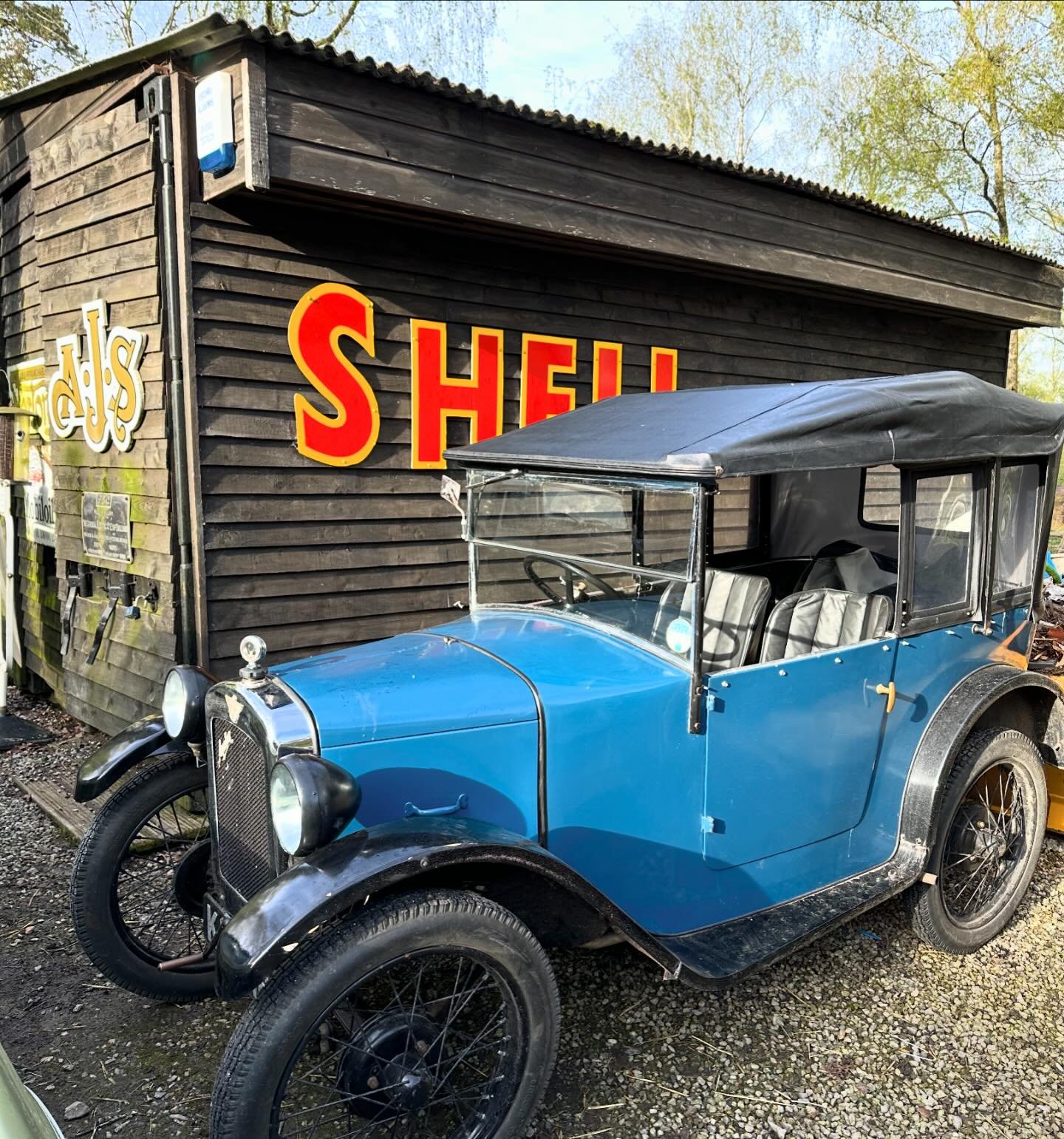 1928 Austin 7, this is with us for a gentle recommissioning after 7 odd years idling in a garage. Now back on the road for some good weather!  #austin7 #austin7chummy #chummy #vintagecars #villagegarage #funstuff #sunsout #getyoyrcarsout #toysout #pr