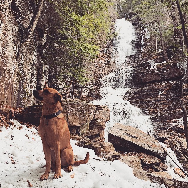 Lye Brook falls near Killington, Vermont