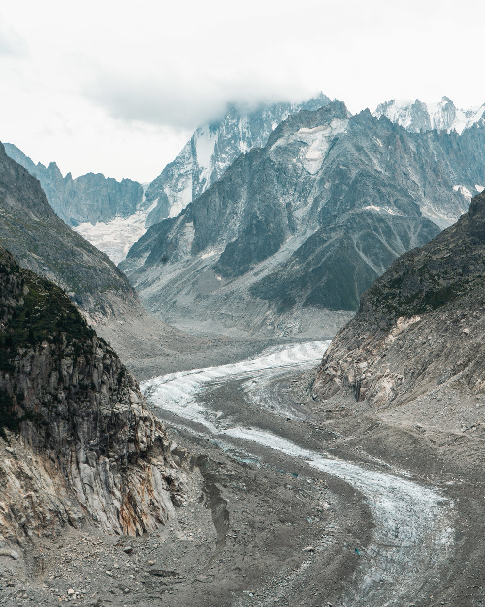 The Mer de Glace is the largest glacier in France, 7km long and 200m deep