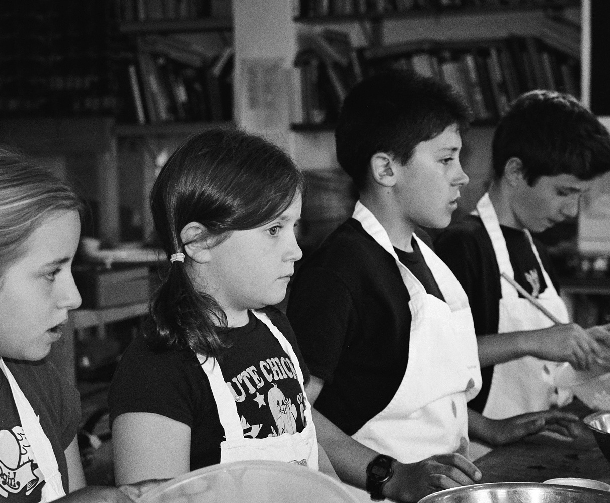 Barny's first students at QV Cookery School