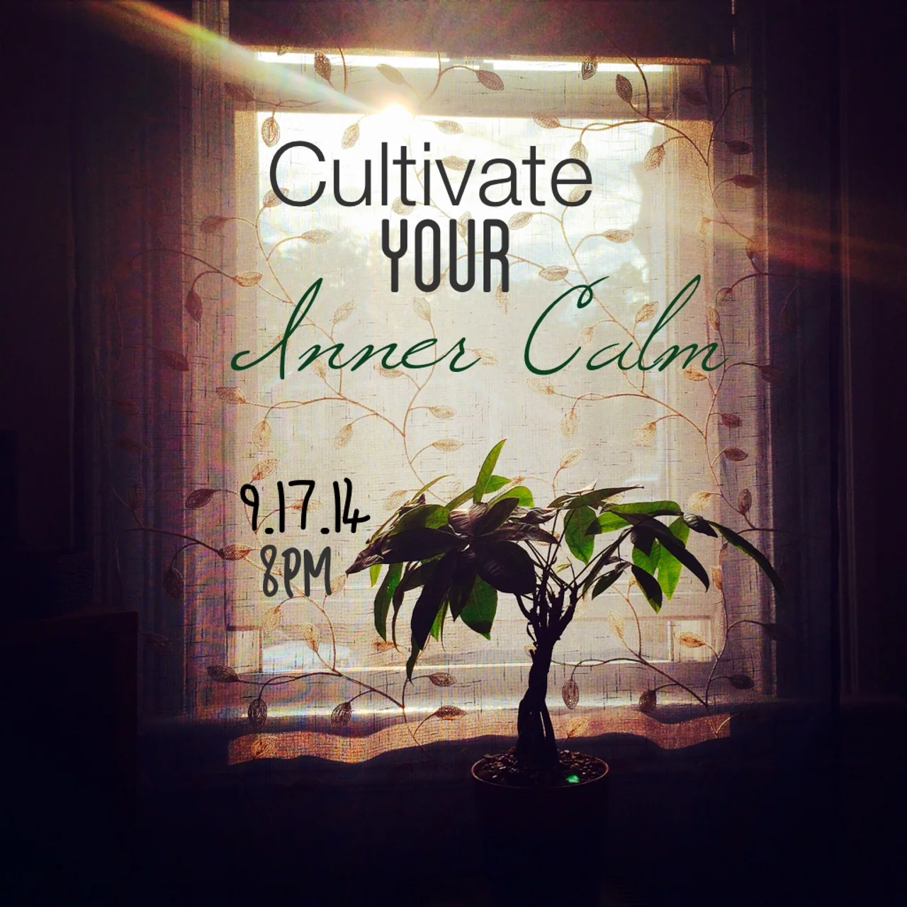 Cultivate Your Inner Calm: Hangout with me on 9.17