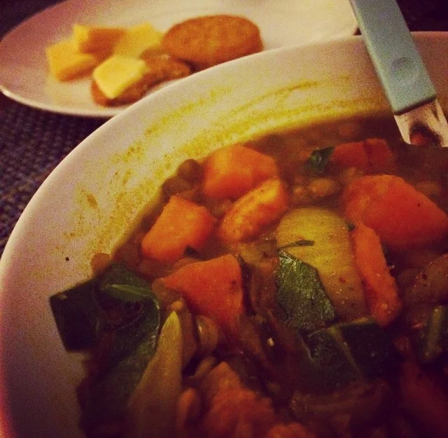 Sweet, Curried Lentil Stew