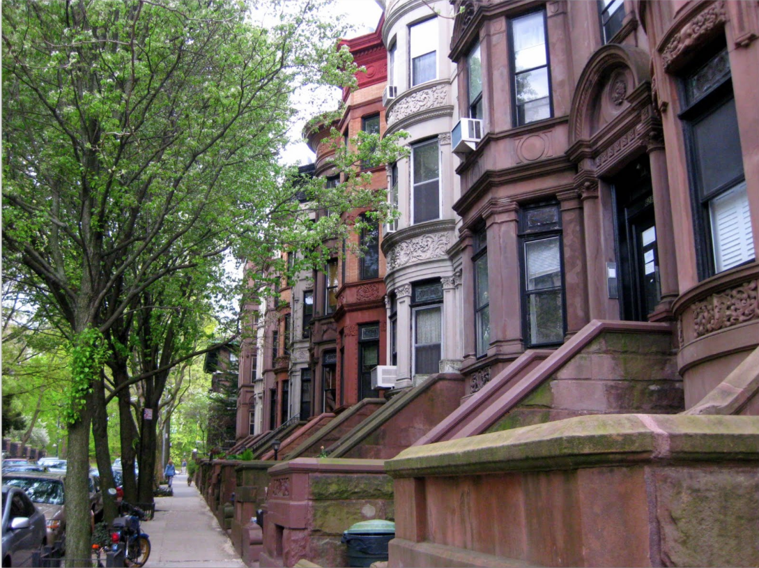 Manhattan brownstones