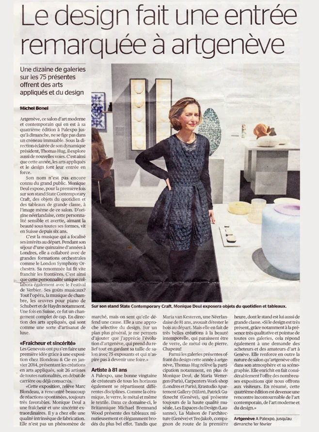 Tribune de Genève 29 January 2015