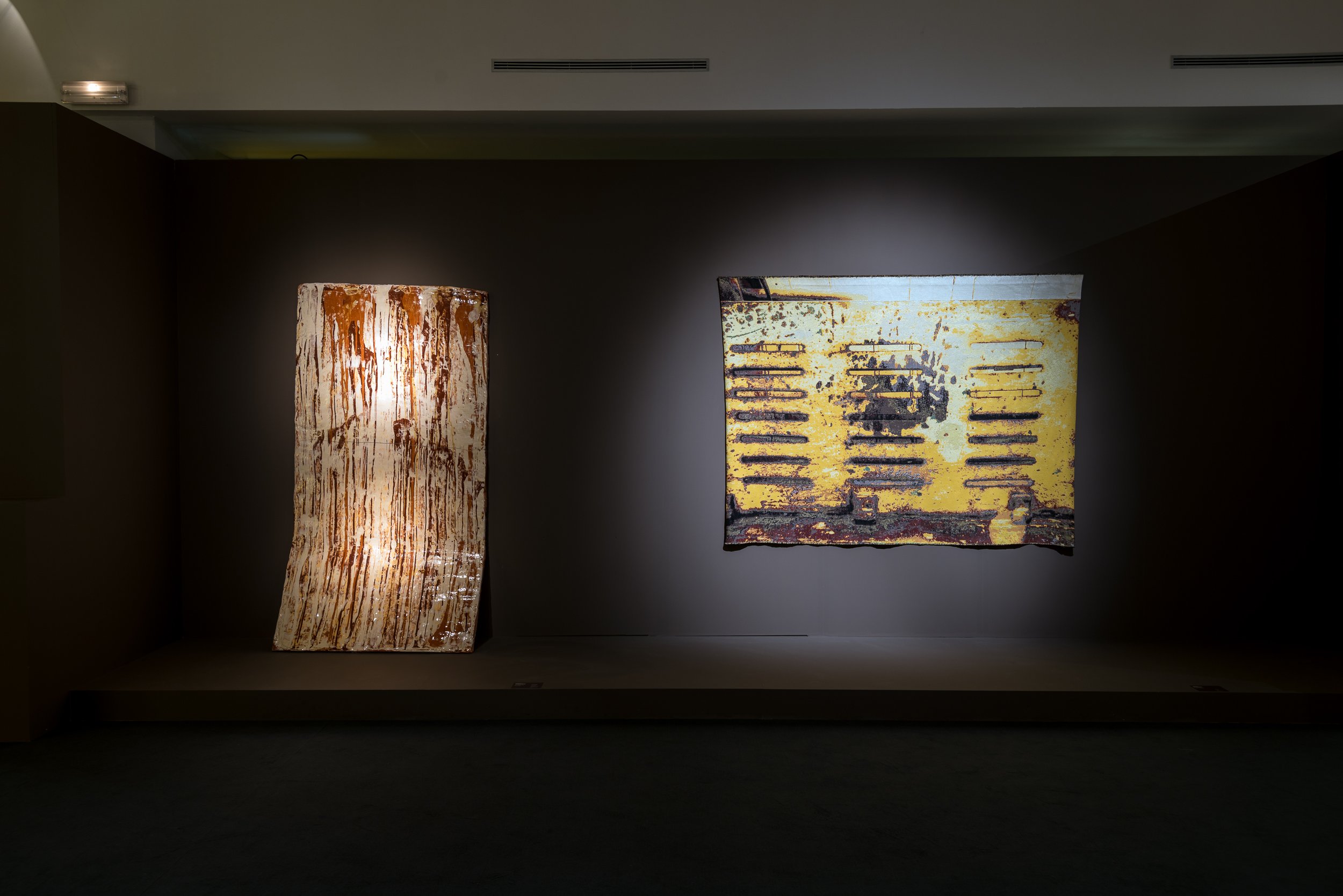 Installation View Yellow Board, in the exhibition Forces of Nature, Sèvres Museum, Paris, France, 2018