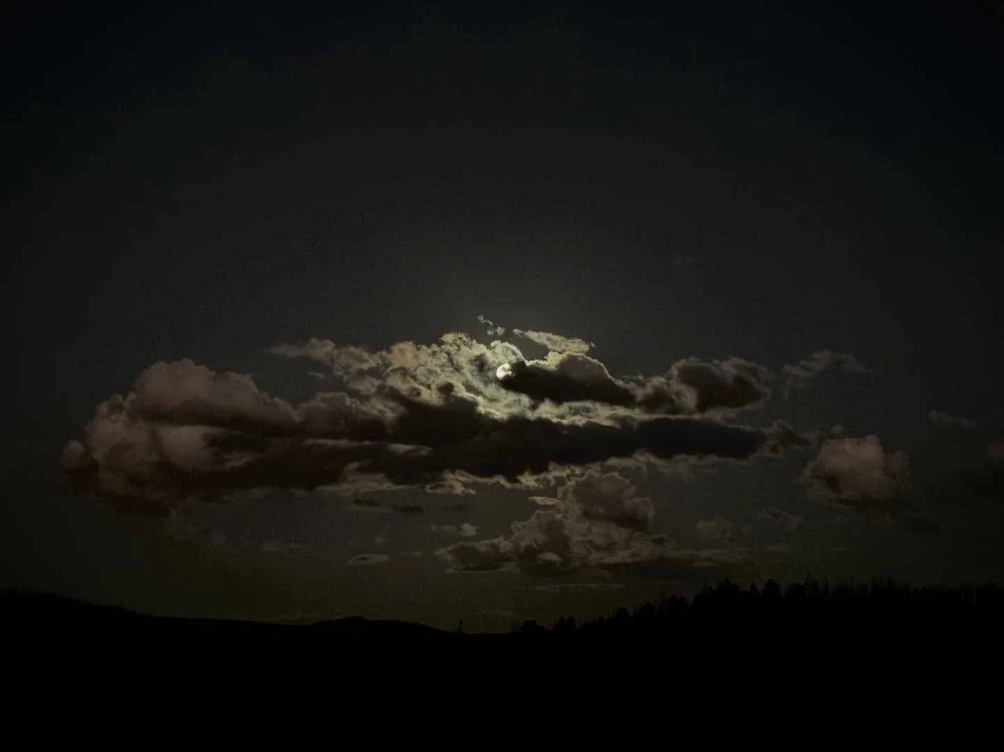 Full moon rising