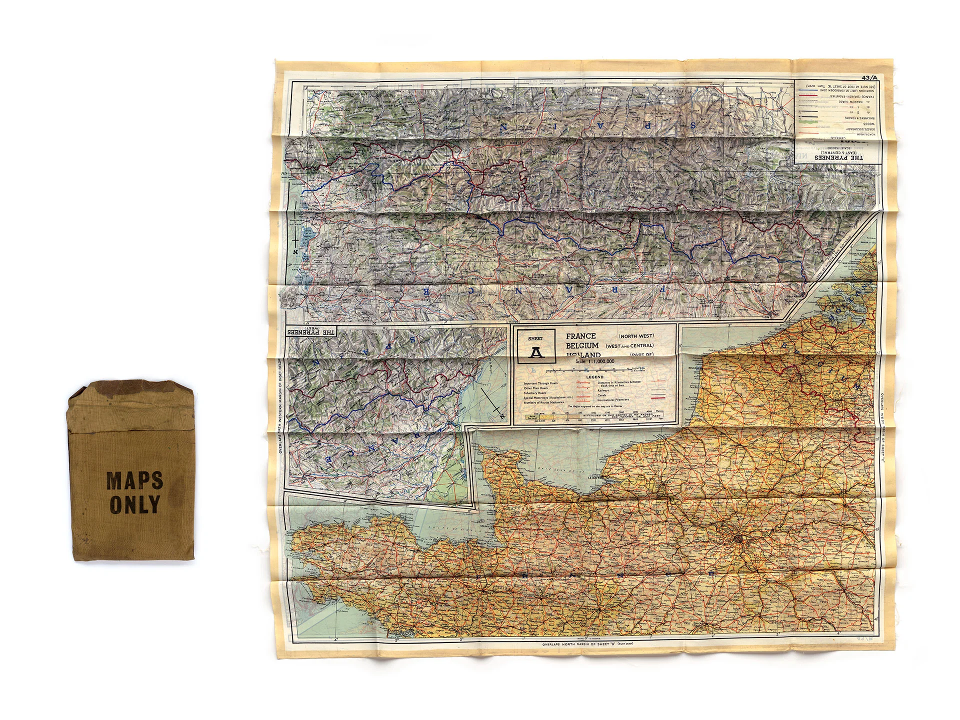 My grandfather's escape map/ Sheet A