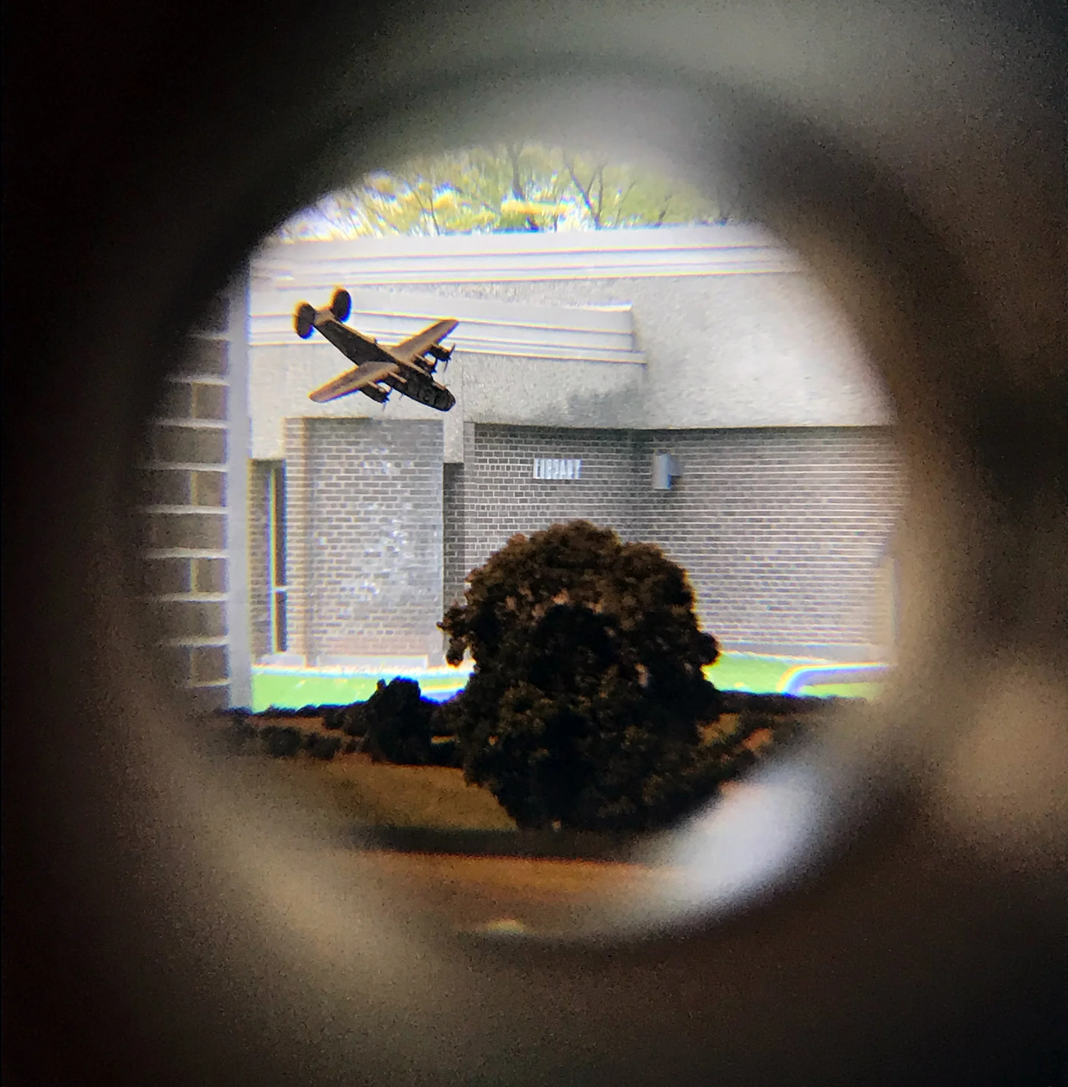 View through the tower viewer