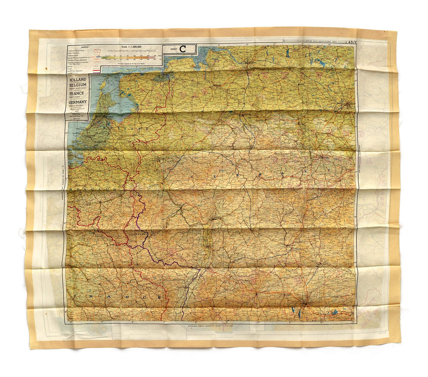 My grandfather's escape map/ Sheet C