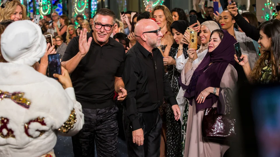 Dolce & Gabbana have regularly held shows around the world to engage global clientele, such as at Dubai Mall, pictured. Photo: harpersbazaararabia.com