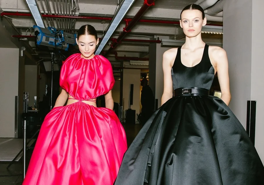 Backstage at Brandon Maxwell FW19. Photo: Corey Tenold for vogue.com