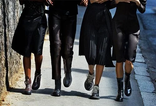 self esteem combat boots