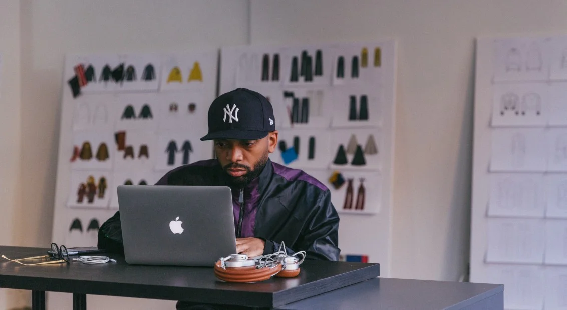 Jean-Raymond at work in his studio. (Photo: hero-magazine.com)