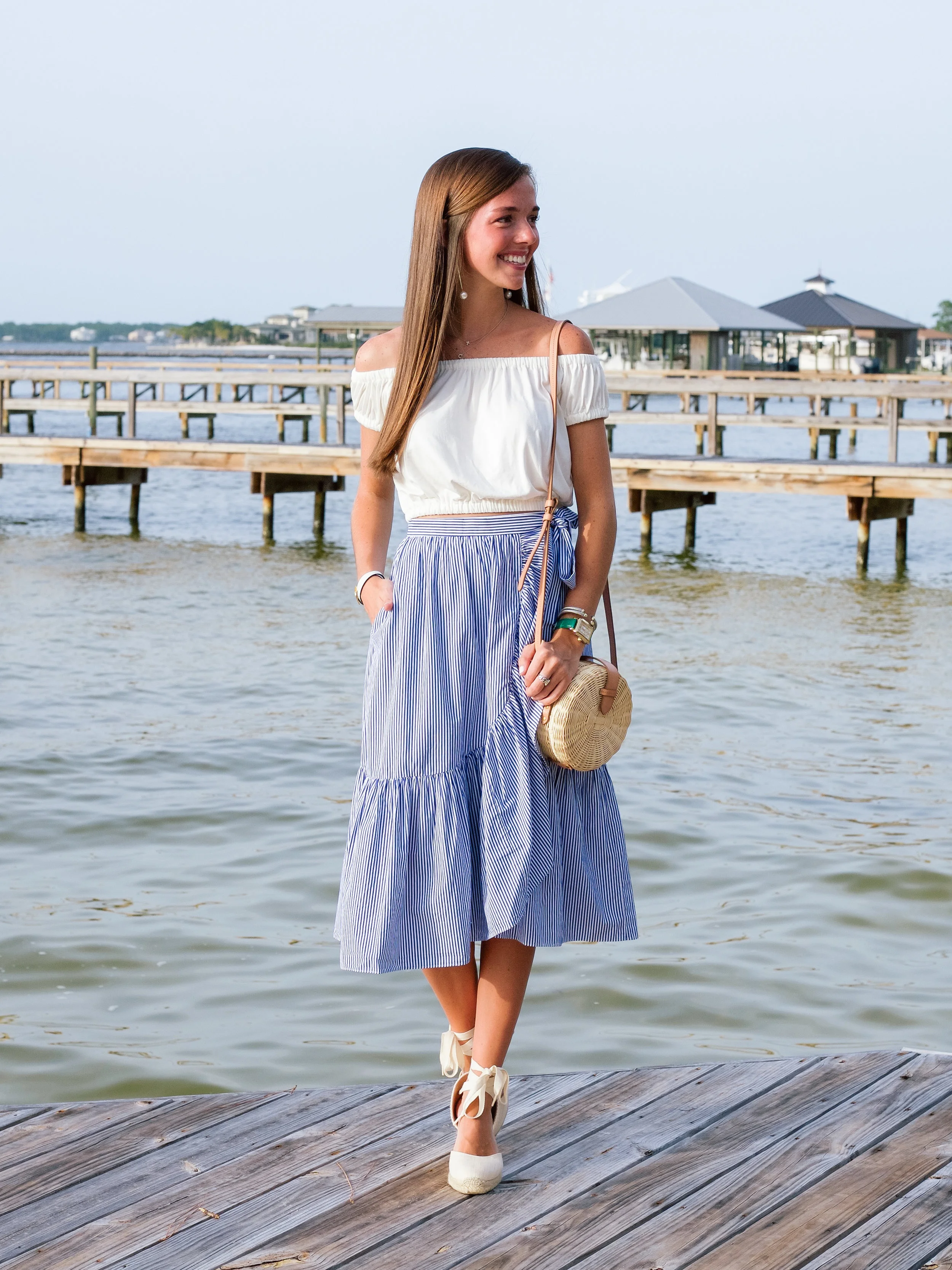 j crew ruffle wrap skirt