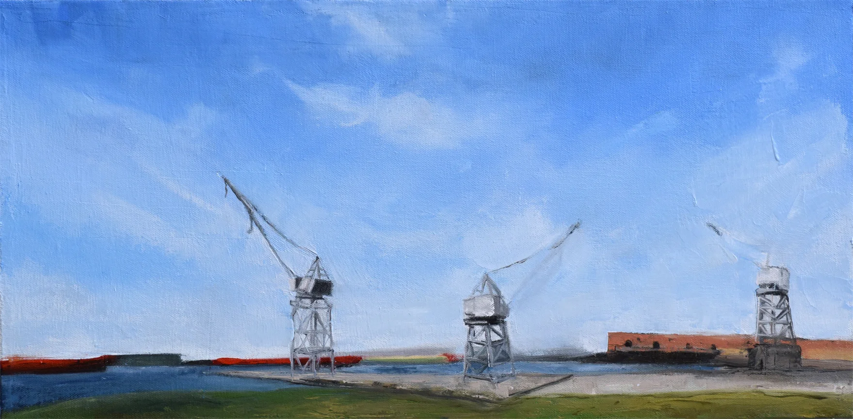 Three Decorative Cranes