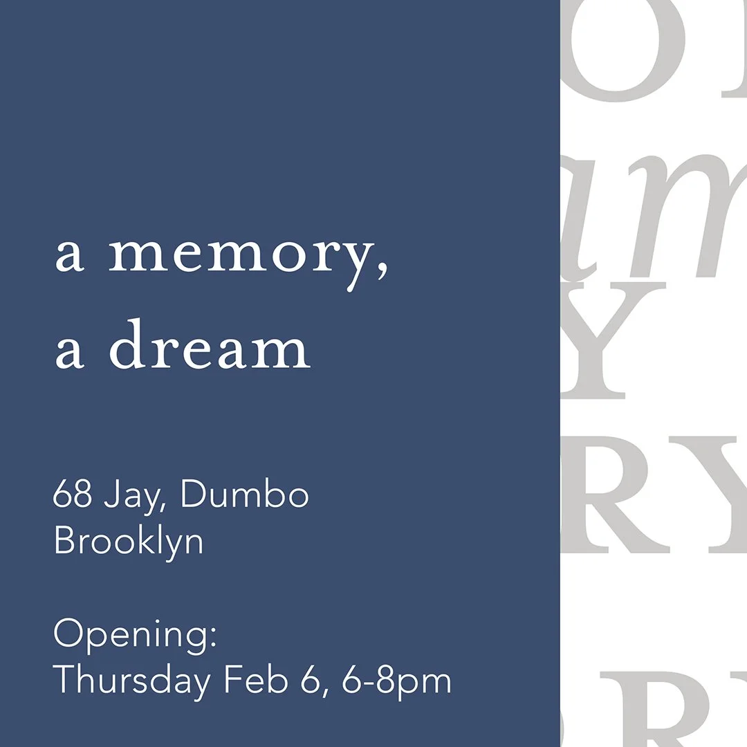 "a memory, a dream" group exhibit at 68 Jay—Dumbo
