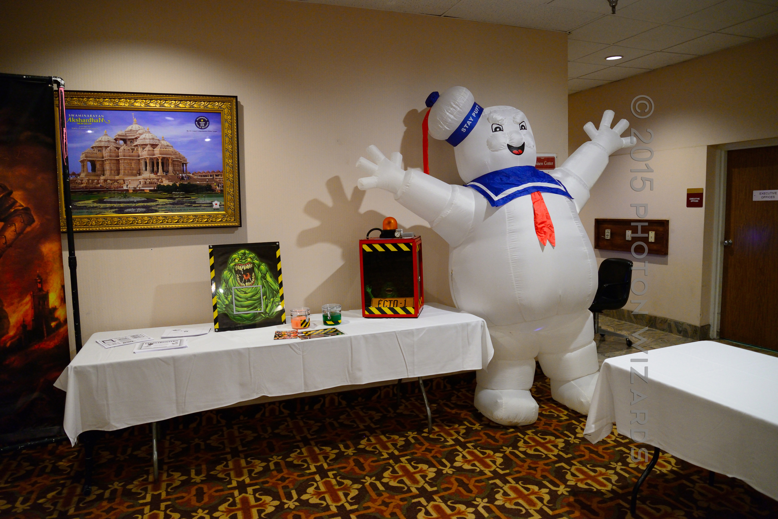 The Stay Puft Marshmallow Man (not to scale)