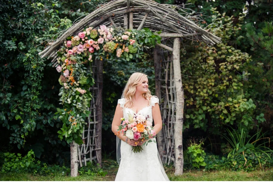 Woodland Floral Arch for an Okanagan Wedding