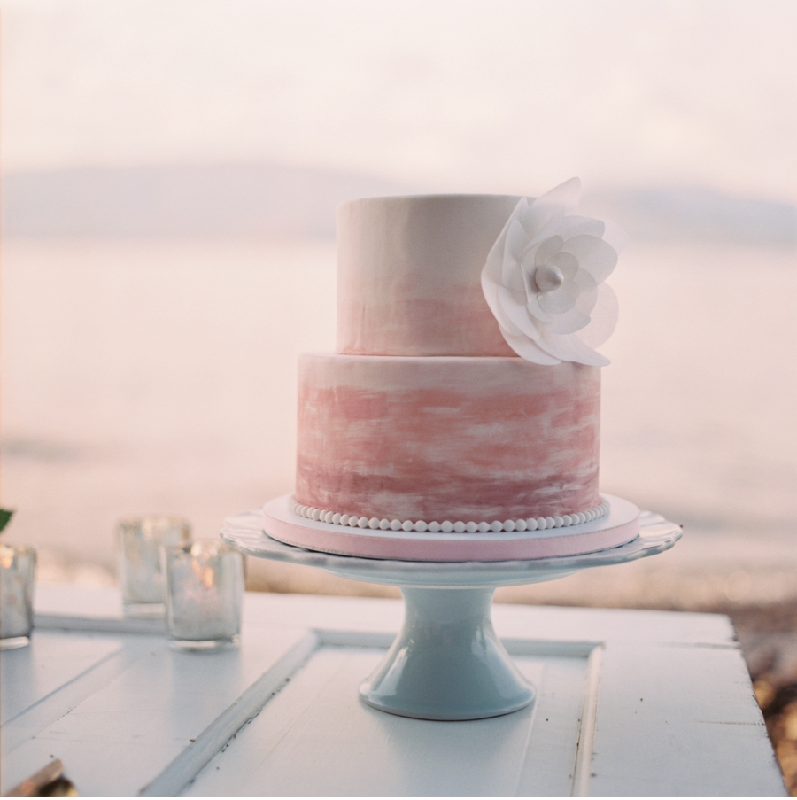 Watercolour Cake at Dusk