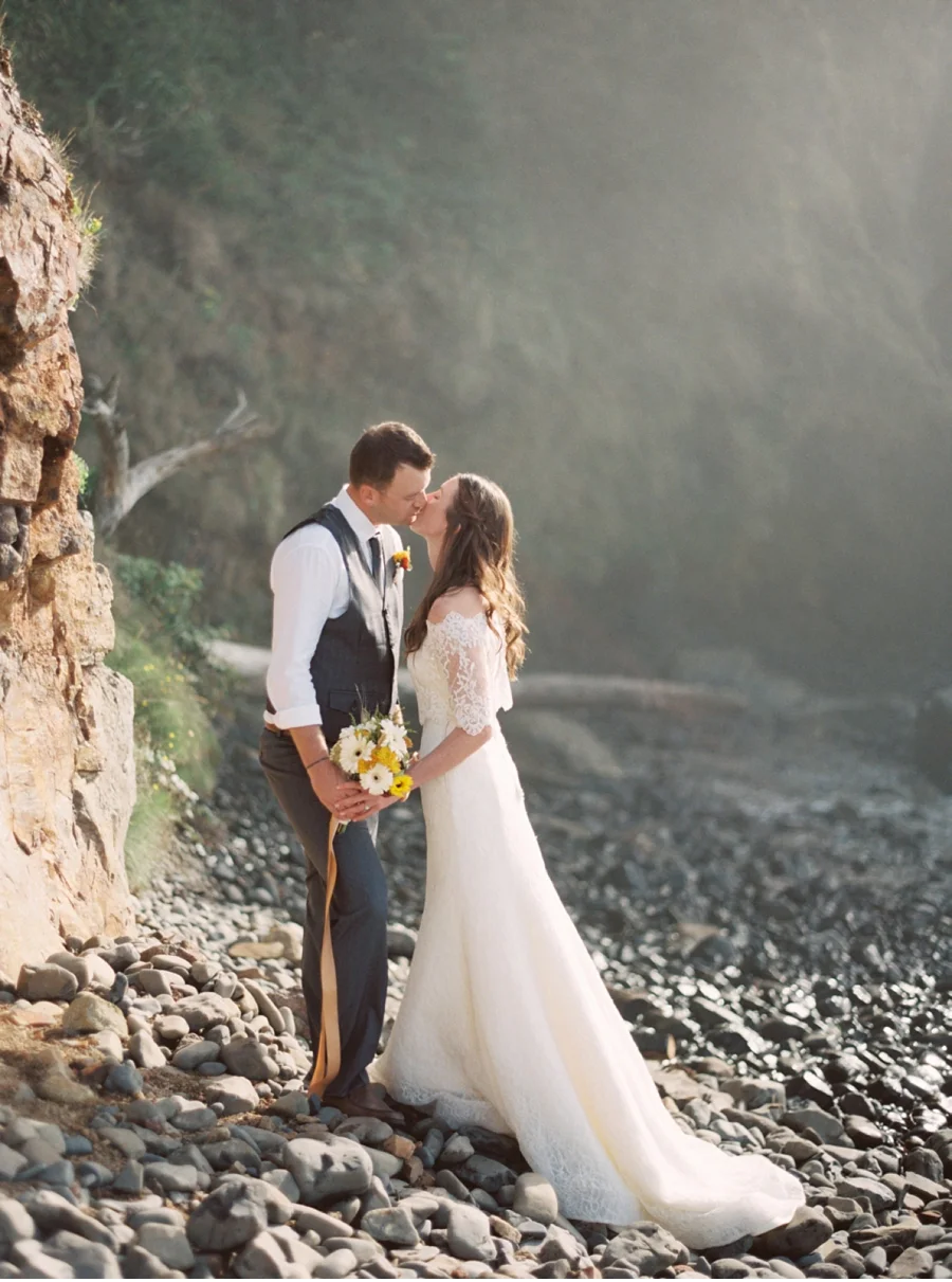 Misty Pacific Coast Elopement