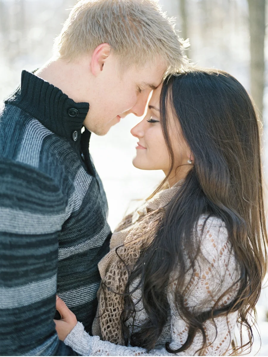 Sunshine + Snow Hamilton Engagement Session