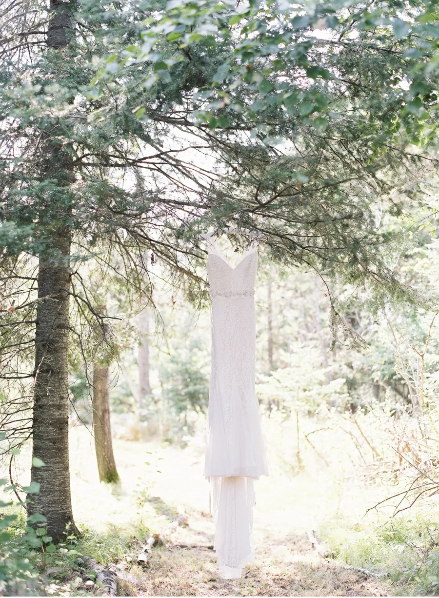 Wedding-Gown-in-Forest