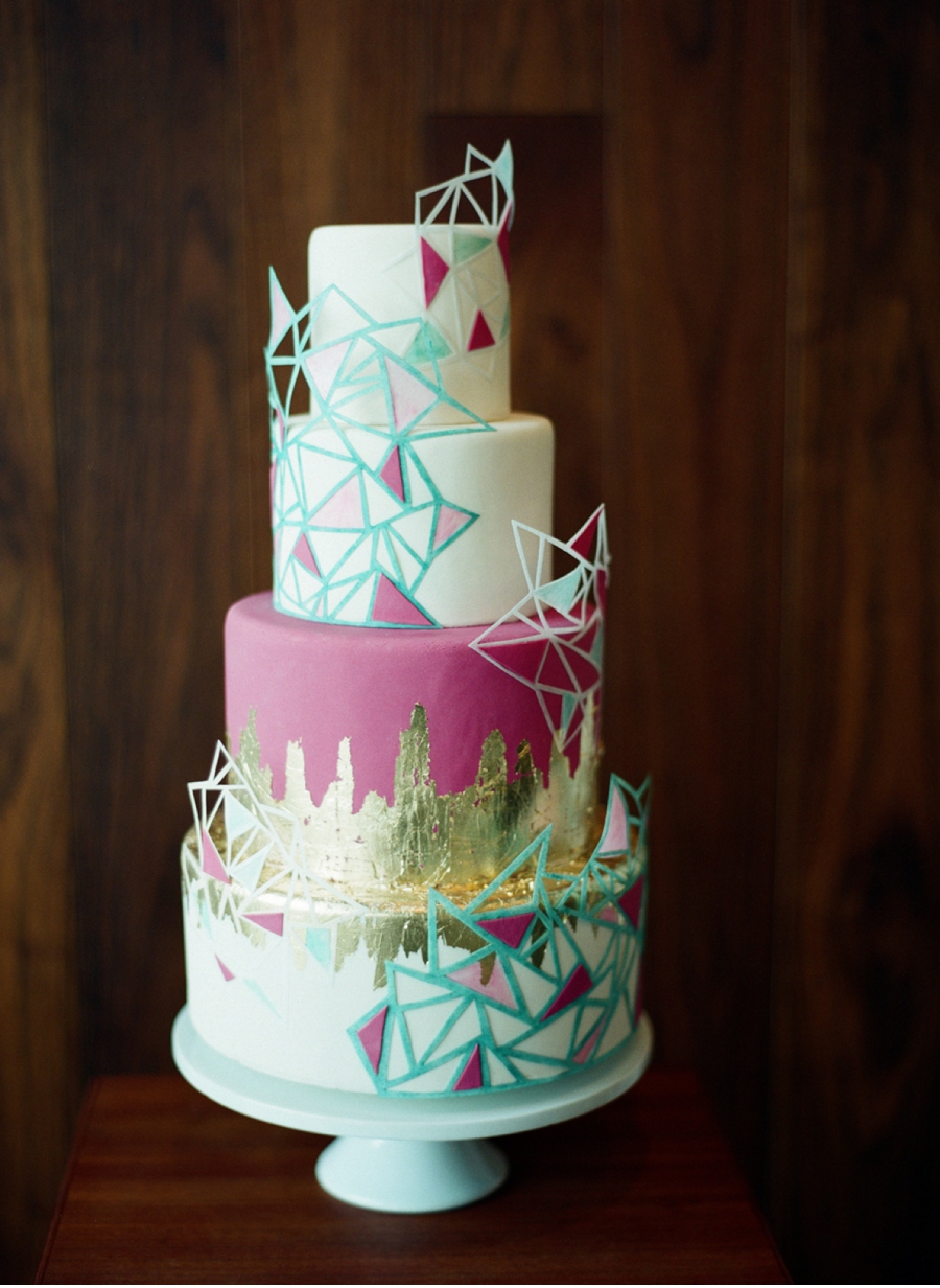 Vibrant-Geometric-Cake