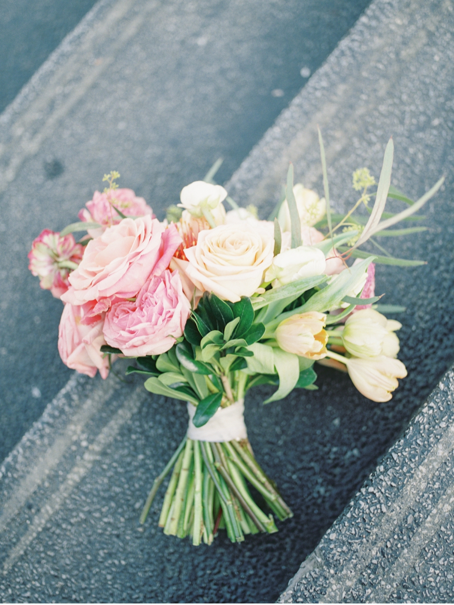 Pink-and-Yellow-Bridal-Bouquet