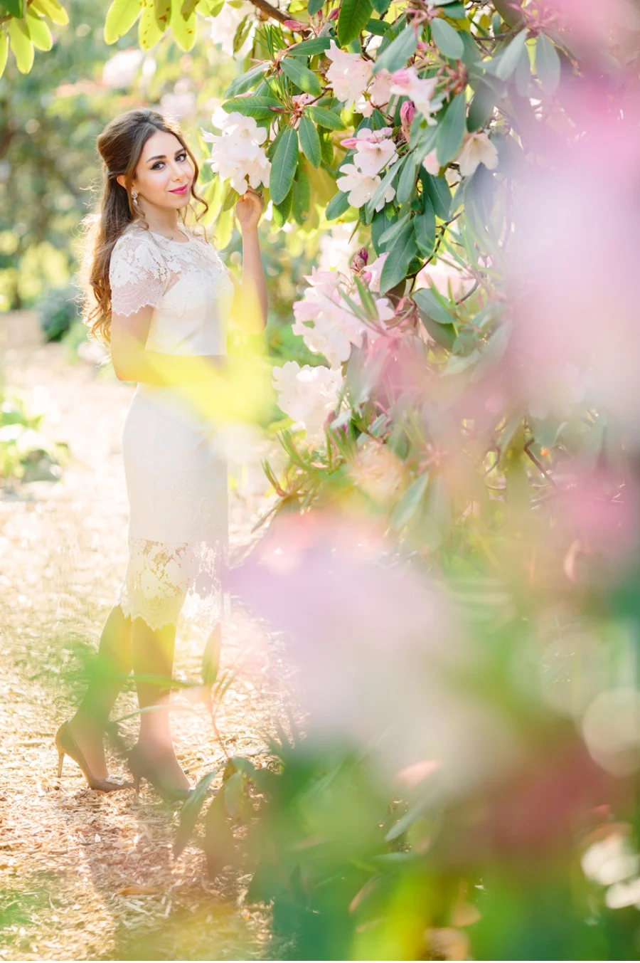 Elegant Botanical Garden Engagement
