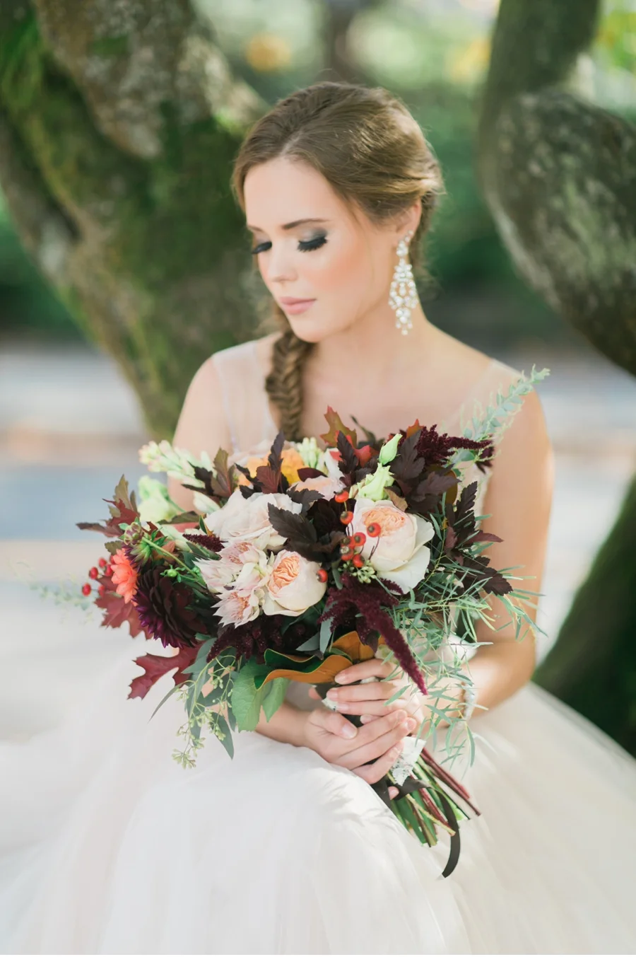 Luxurious Fall Bridal Look