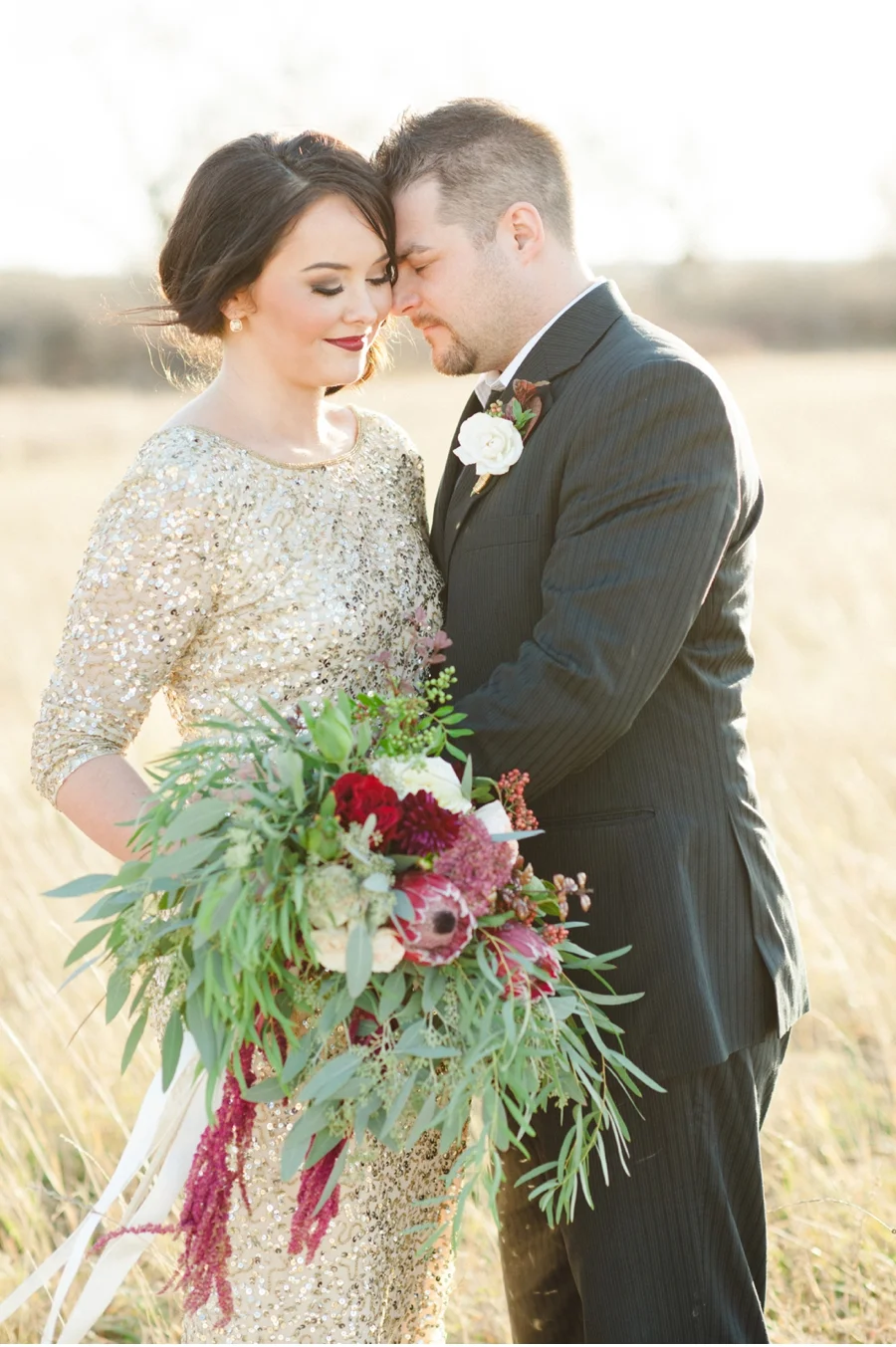 Golden Prairie Holiday Glamour