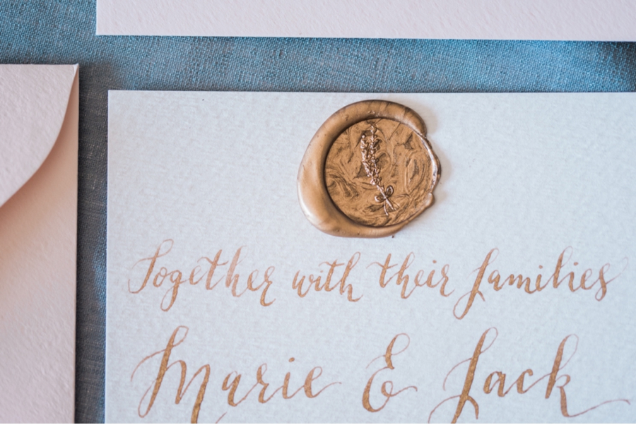 Bronze-Wax-Seal-and-Wedding-Invitation-Suite