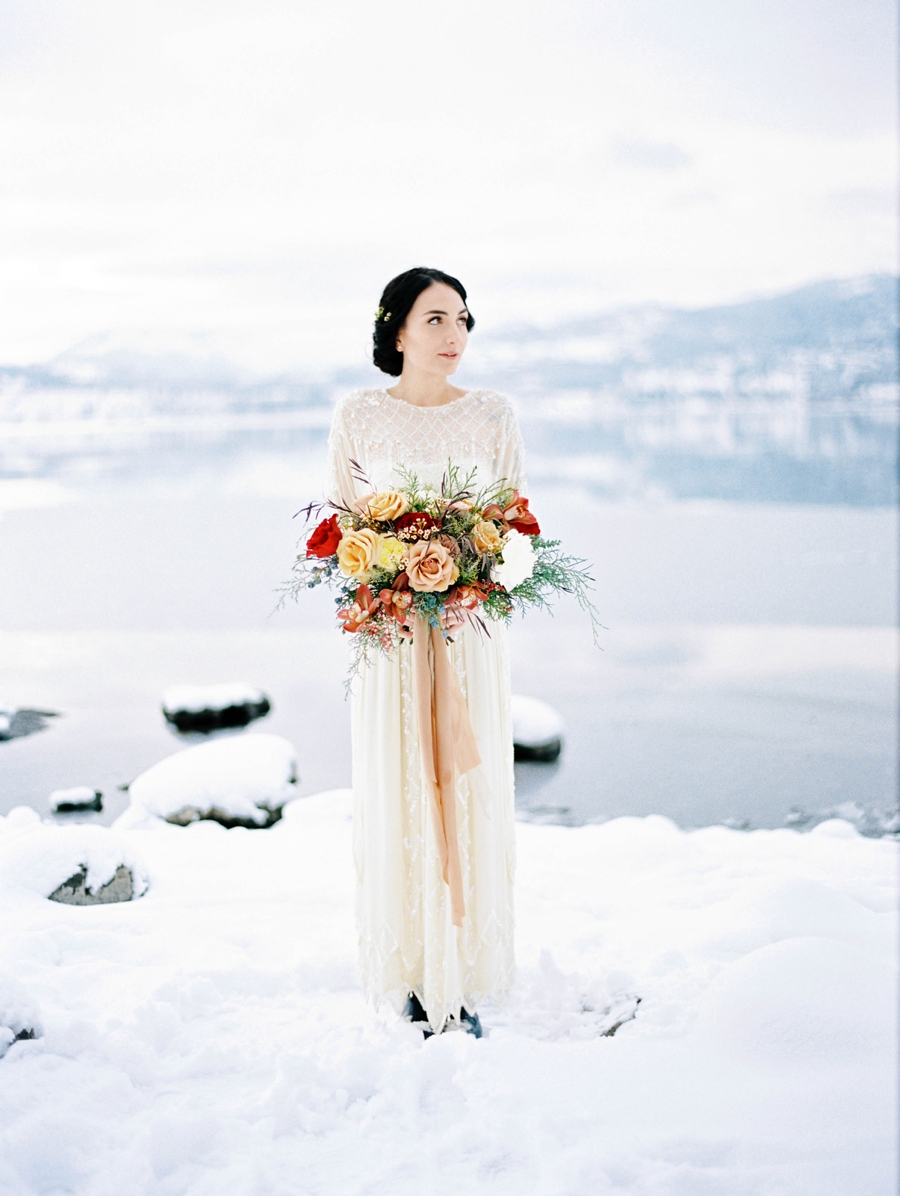 Bride-by-Okanagan-Lake-in-Winter