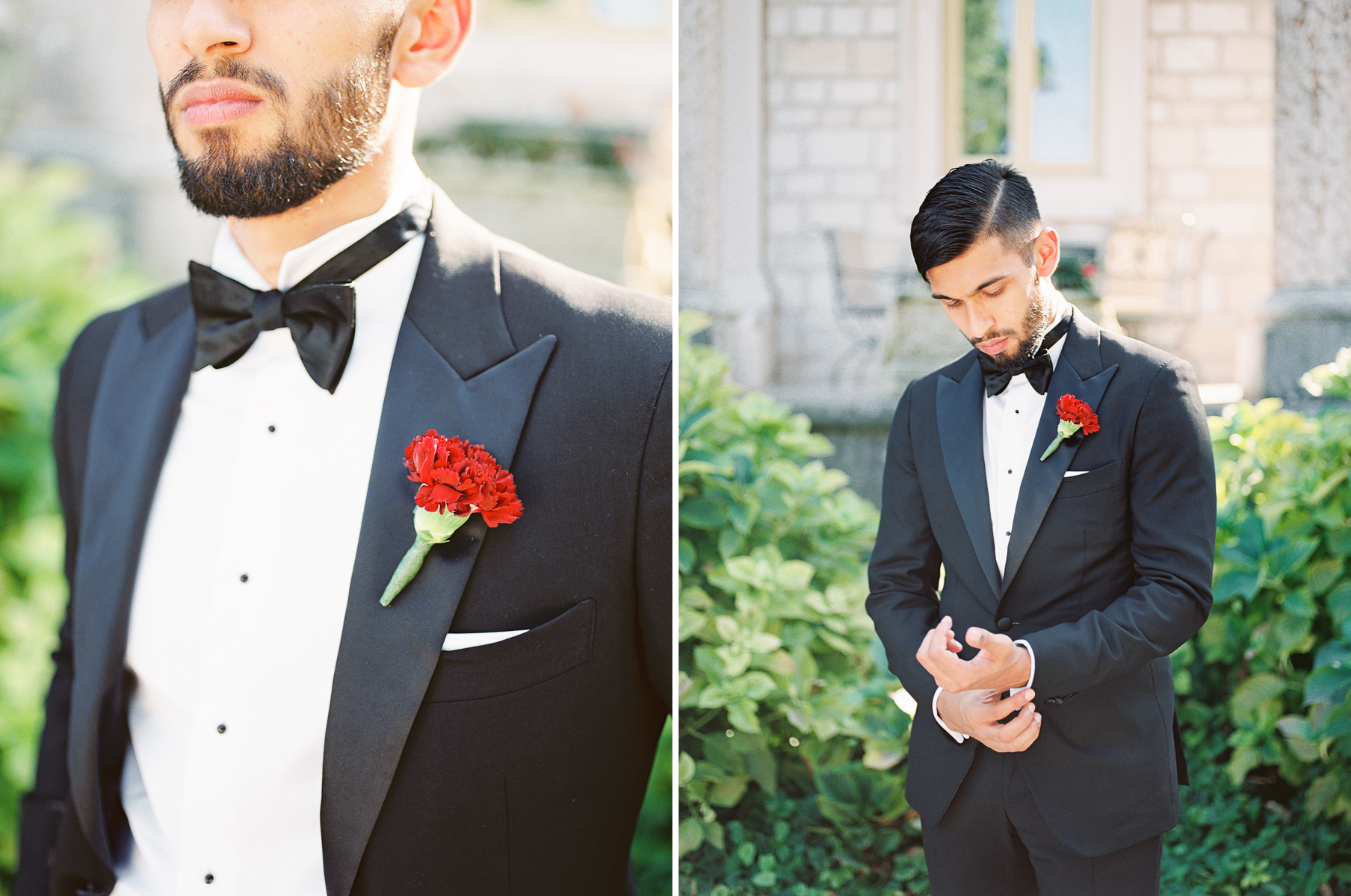 Groom in Villa Cortine Palace Hotel