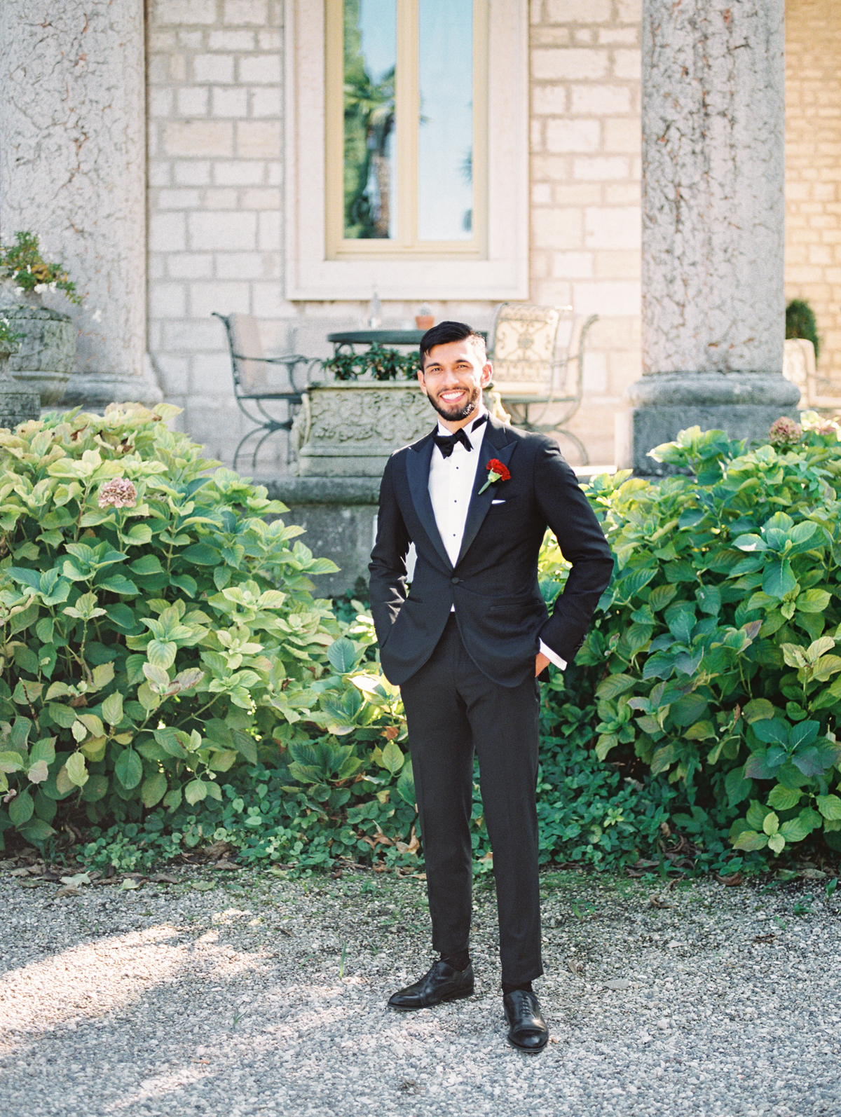 Mitchell Kapoor Groom portrait on wedding