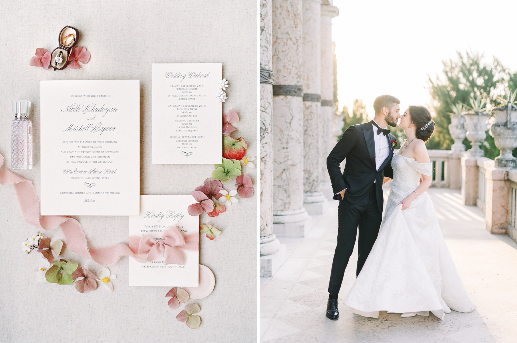 Villa Cortine Palace Wedding 