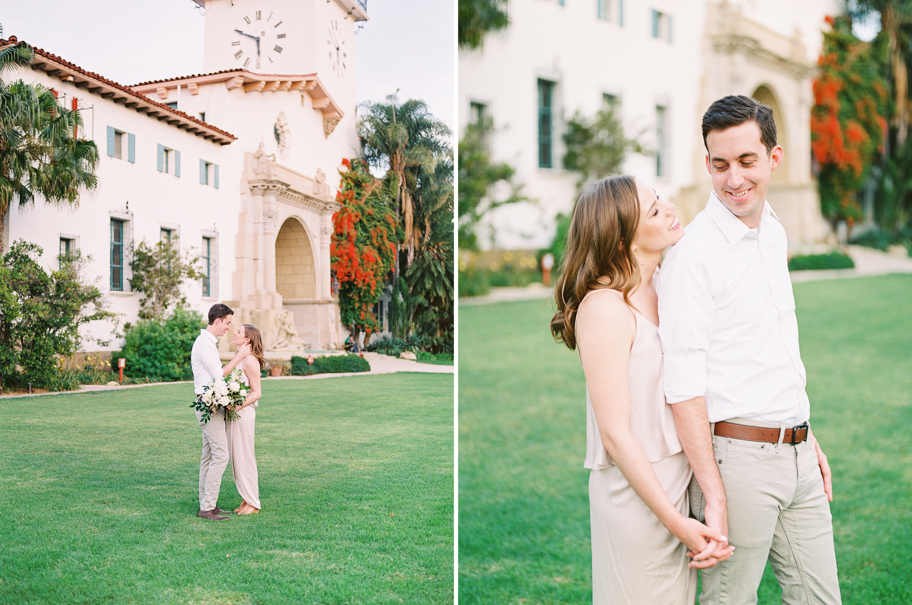 Santa Barbara Courthouse engagement shoot