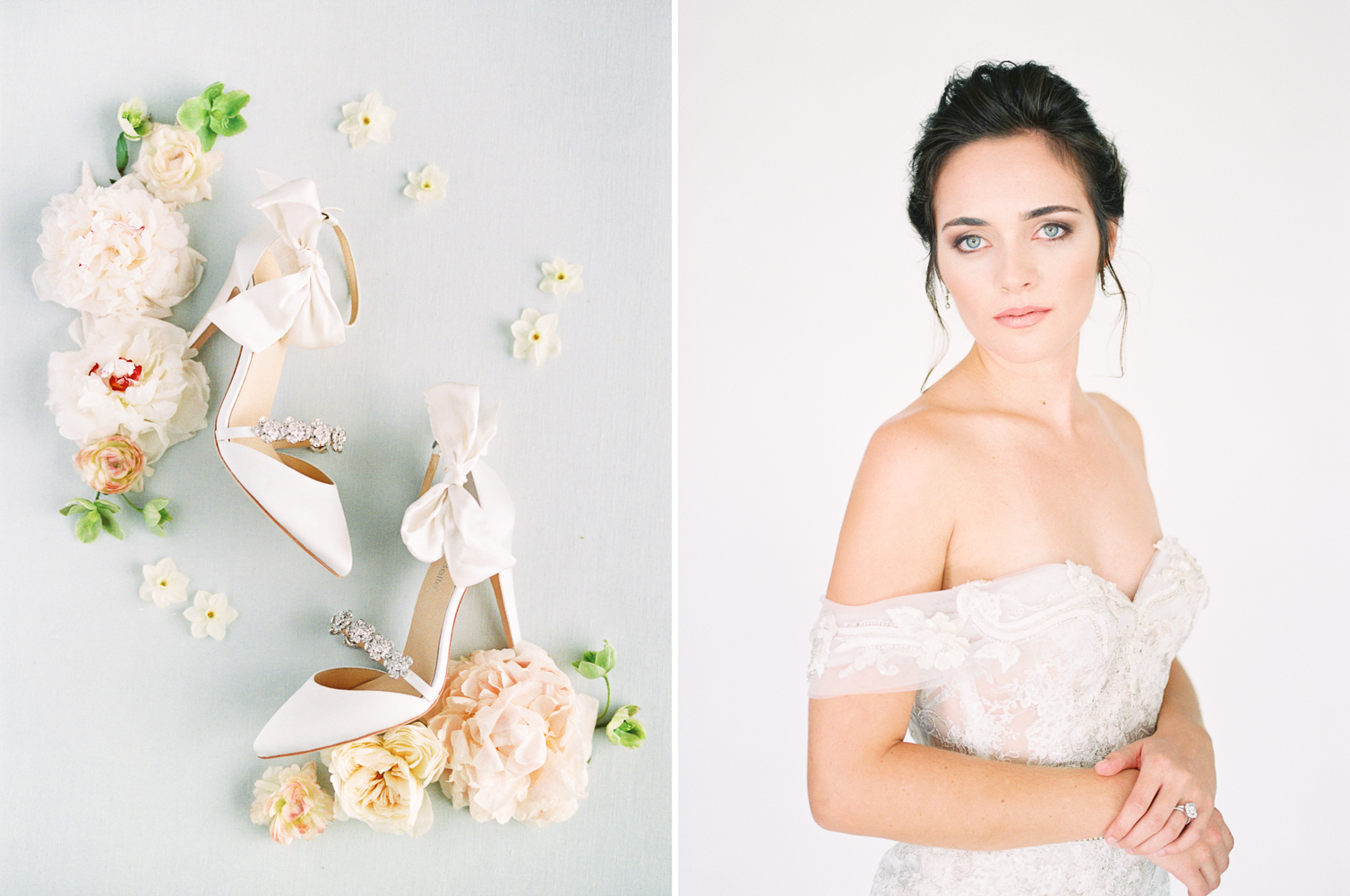 Bridal Look and Wedding Shoes with Bows