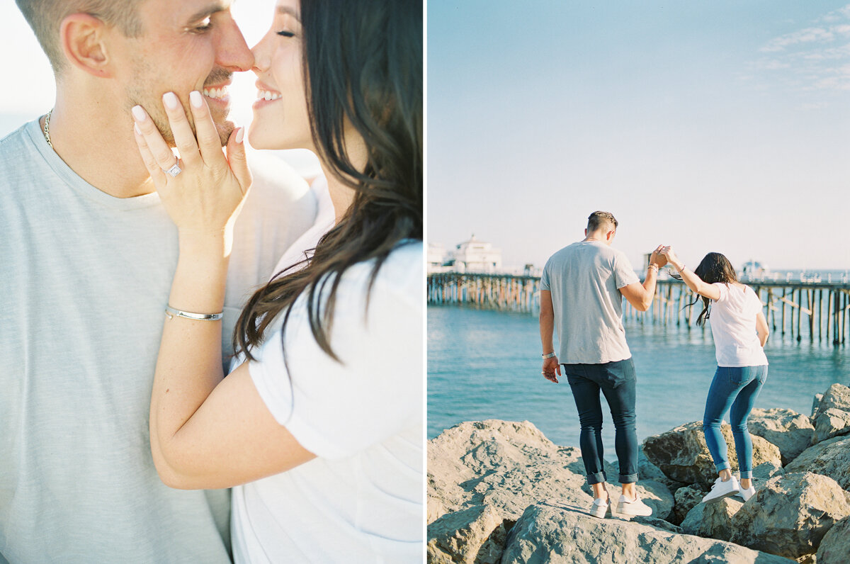 Lifestyle Romantic Engagement Malibu Engagement