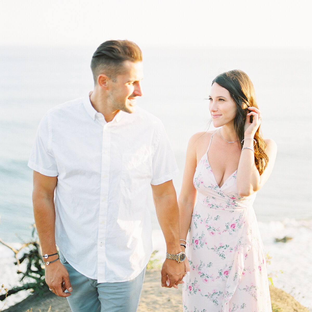 Romantic film photography beach