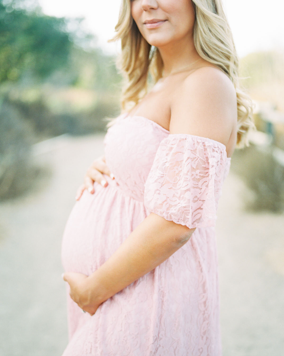 Maternity Dress - Pink and Blush Inspiration