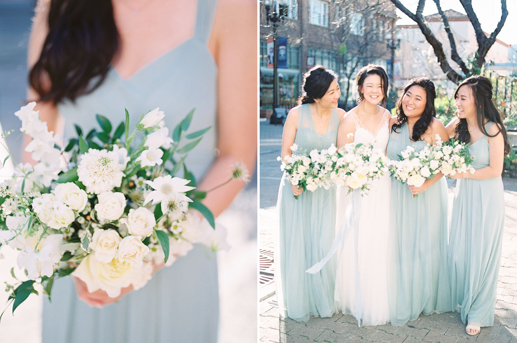 The Estate on Second Wedding - Bridesmaids in Teal