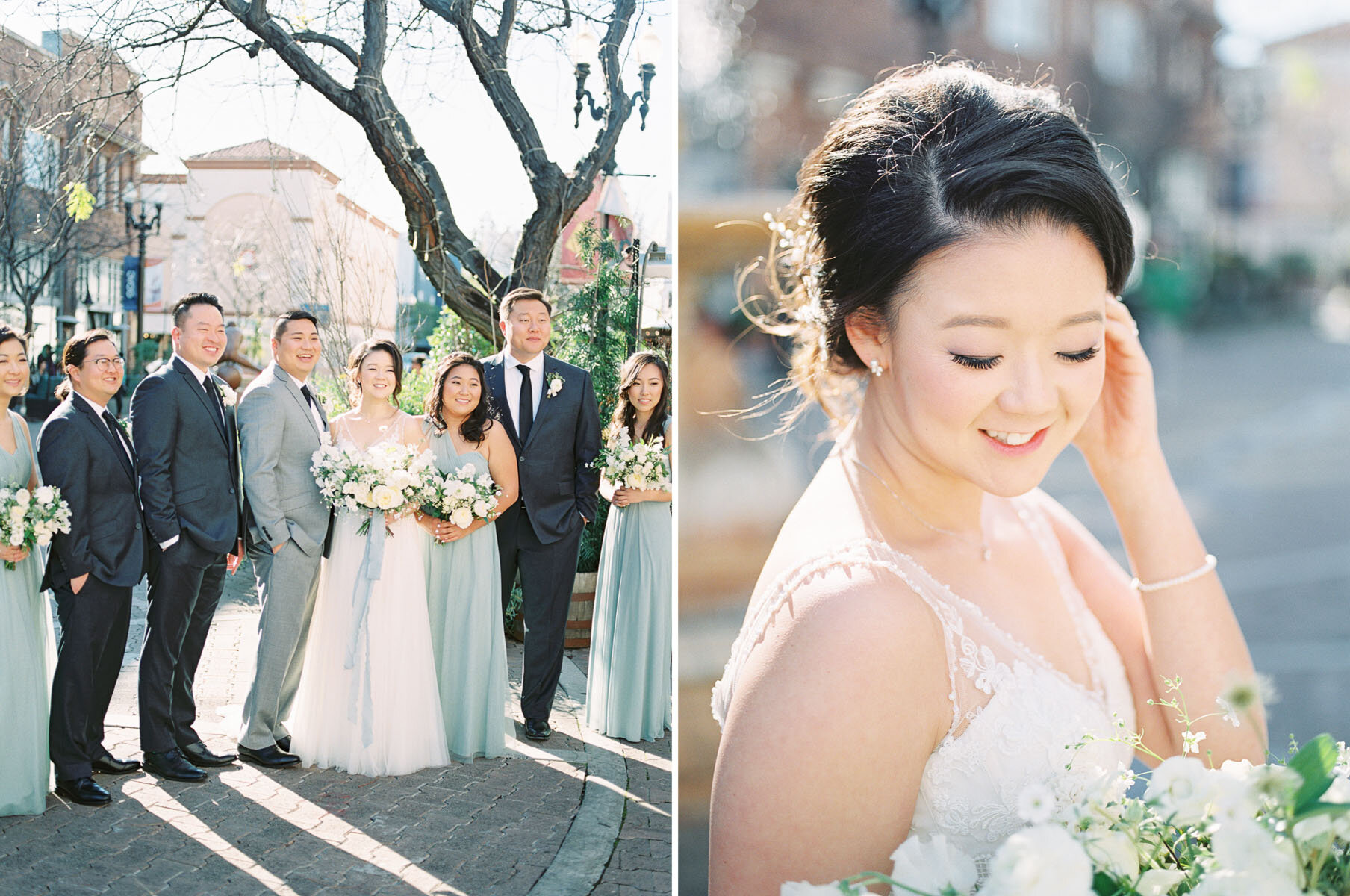 Bridal Party at the Estate on Second Wedding