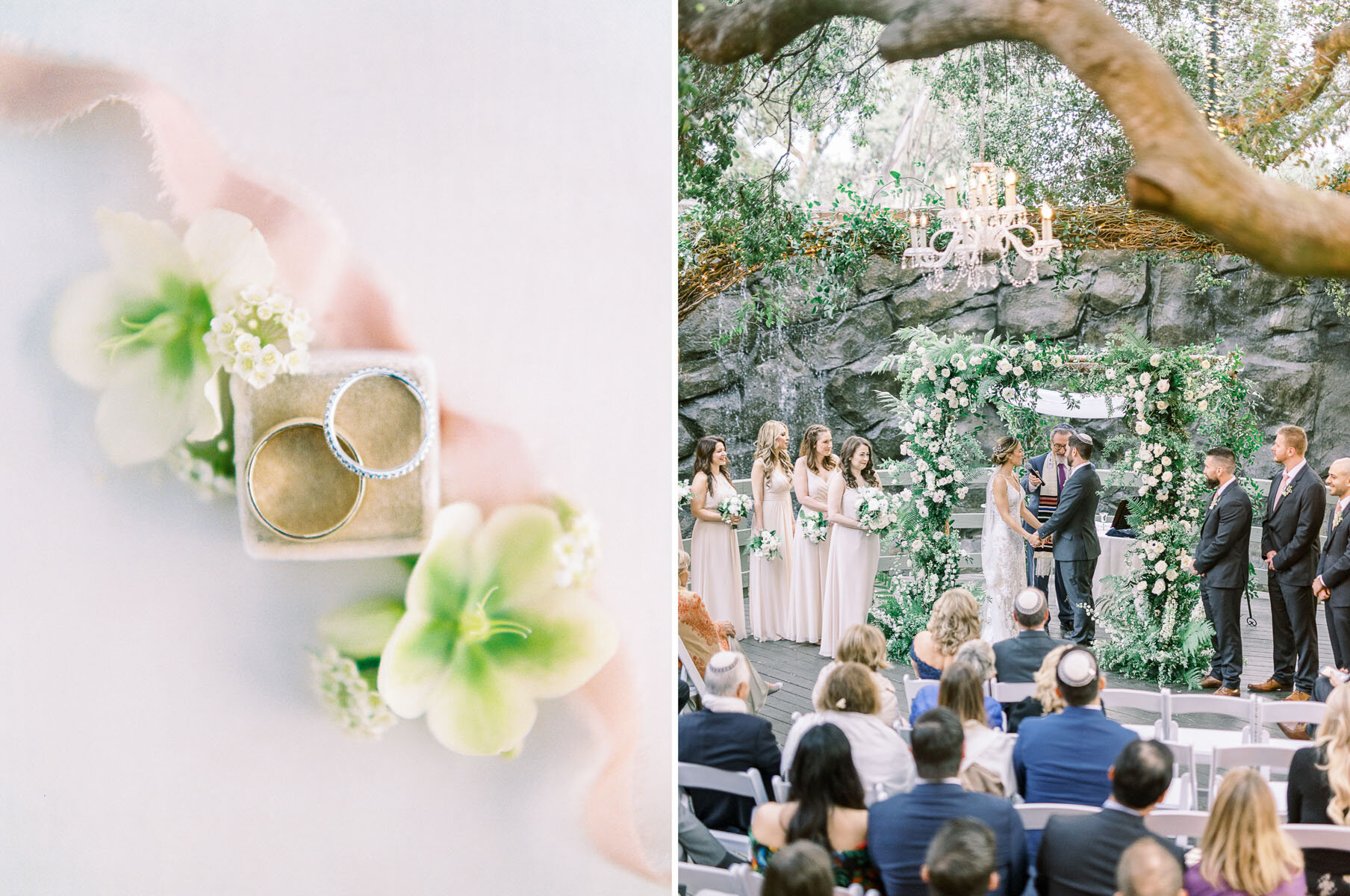 Jewish Wedding Ceremony at Calamigos Ranch Oak Room