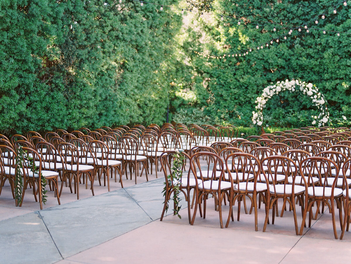 Southern California outdoor wedding ceremony