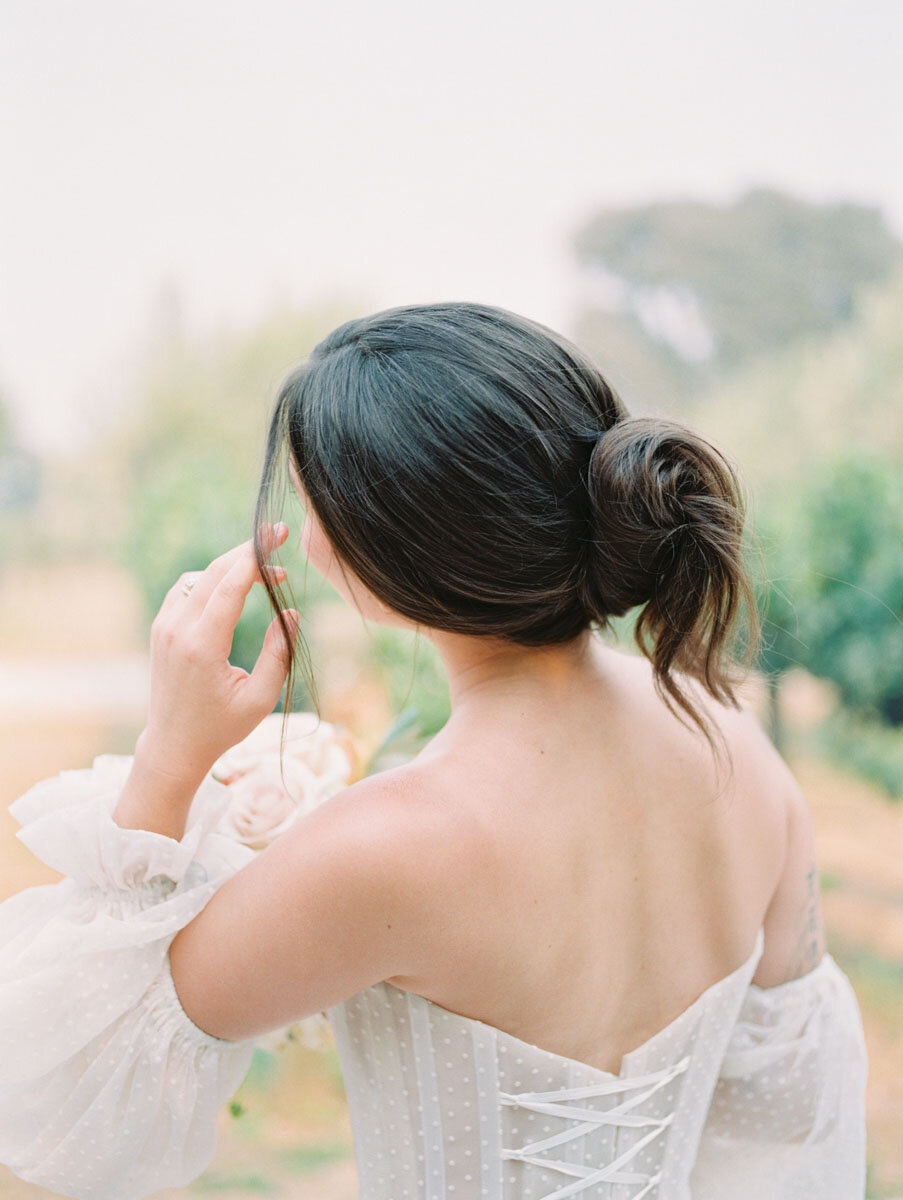 Romantic relaxed wedding hair