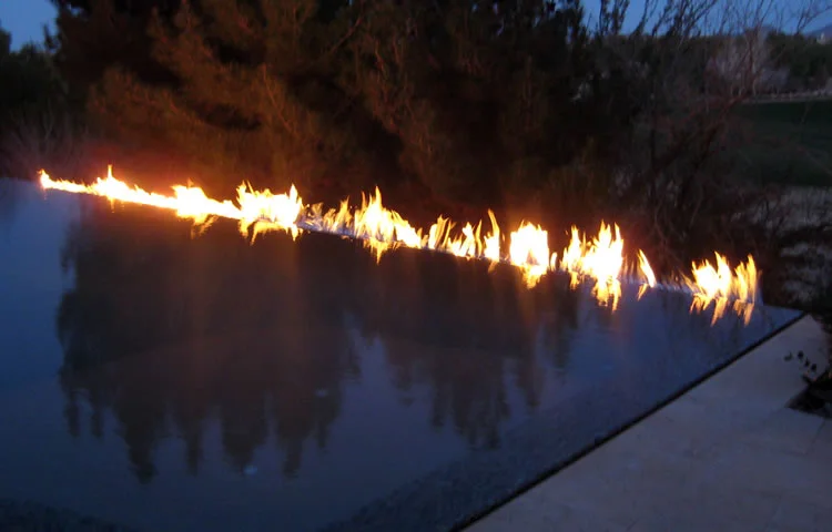 Infinity Pool Fire Feature